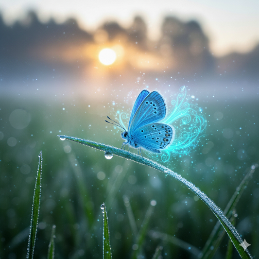 La Symbolique d'un Très Petit Papillon Bleu