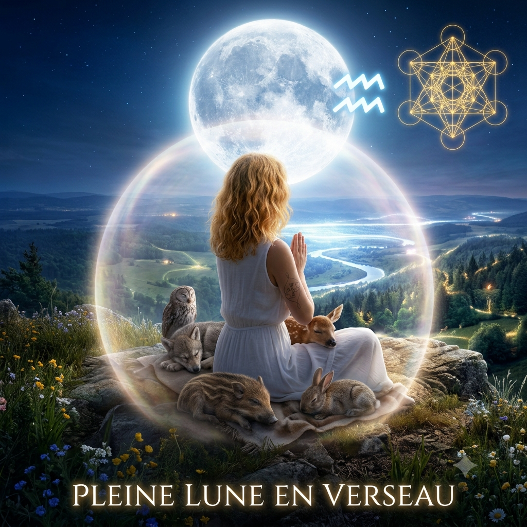 Pleine Lune en Verseau du 29 Juillet : L’Éveil des Consciences et l'Appel du Cœur 🌕✨